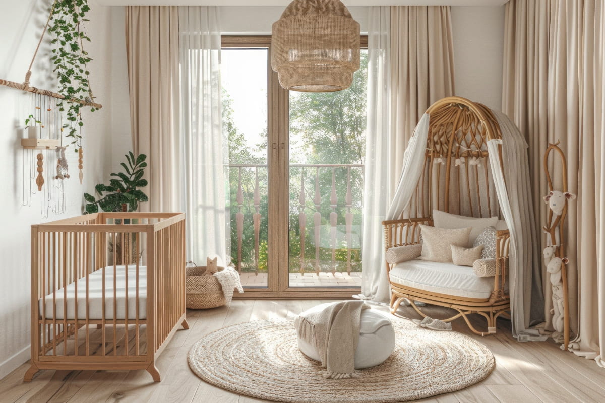 Cortinas color beige